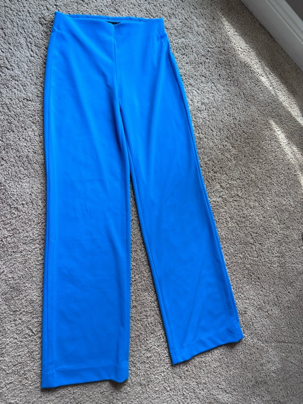 White House Black Market Electric Blue Wide Leg Pants